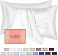 Silk Pillow Cases 2 Pack King Size by LYSHINSILKPILLOWCASES