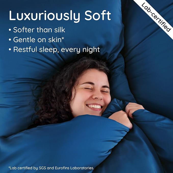 Bambaw 100% Viscose Derived from Bamboo Pillowcase King Size – Set of 2 Cooling - Image 4