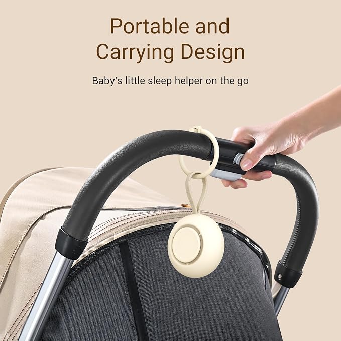 Portable Baby Sound Machine 15 Hours Battery Life, Clips on Baby Stroller - Image 5