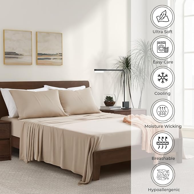 Luxury Bamboo Market | King Envelope Pillowcase Set | 100% Viscose Made from - Image 3