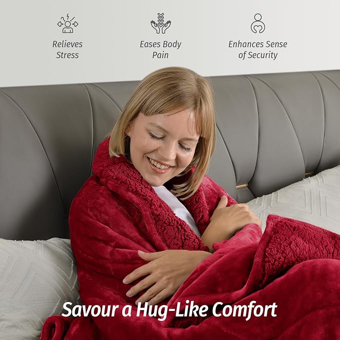 Wemore Sherpa Fleece Weighted Blanket - Image 4