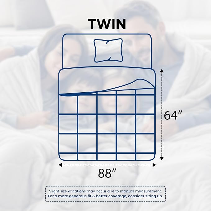 Utopia Bedding Comforters Twin Size, All Season Duvet Insert, Down Alternative - Image 2