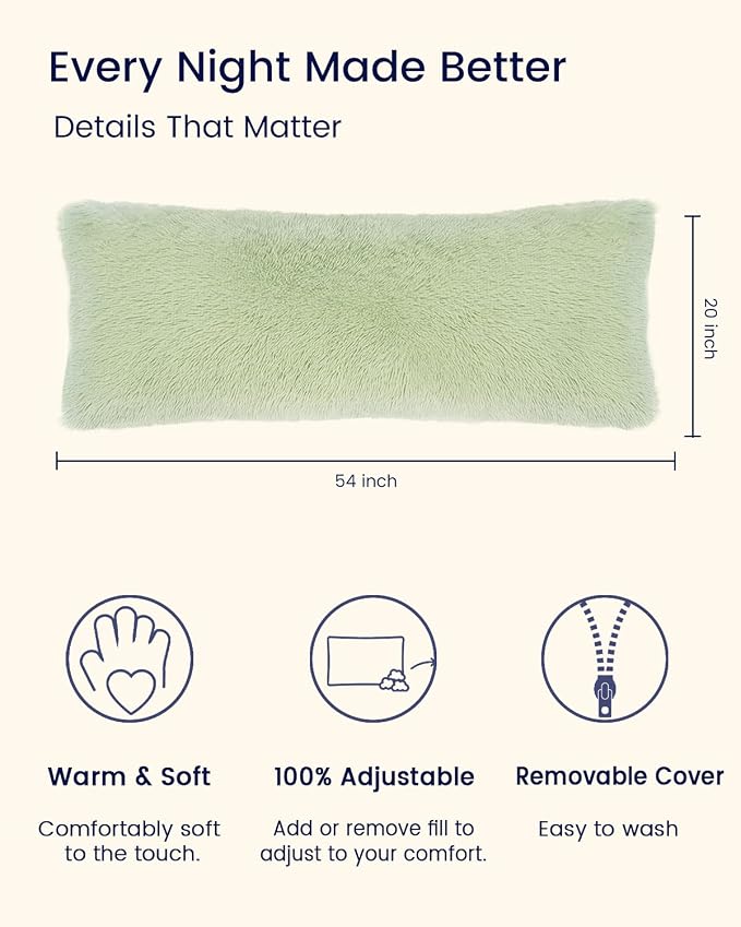 ZonLi Fluffy Body Pillow, Full Body Pillows - Image 5