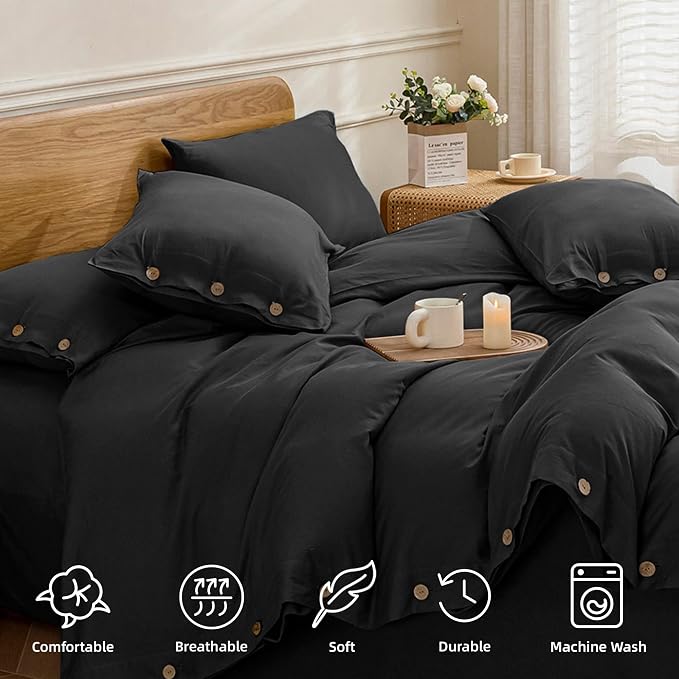 JELLYMONI Cotton Duvet Cover King Size - Image 4