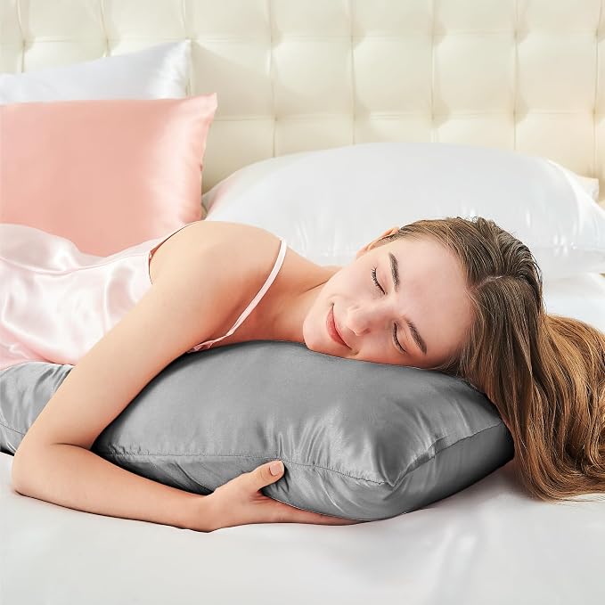 BEDELITE Satin Body Pillow Cover, Super Soft and Cooling Body Pillow Pillowcase - Image 5