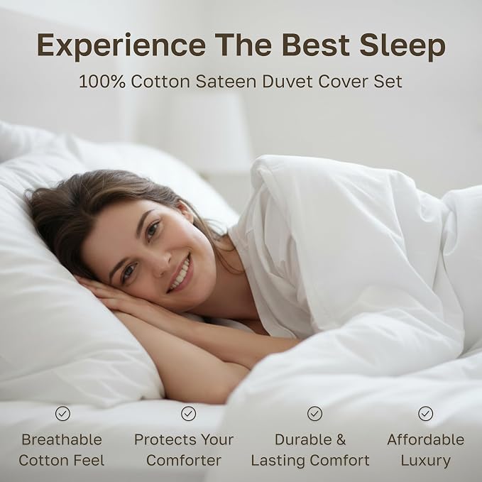 California Design Den 3 Pc King Size Duvet Cover Set -Winner Good Housekeeping - Image 3