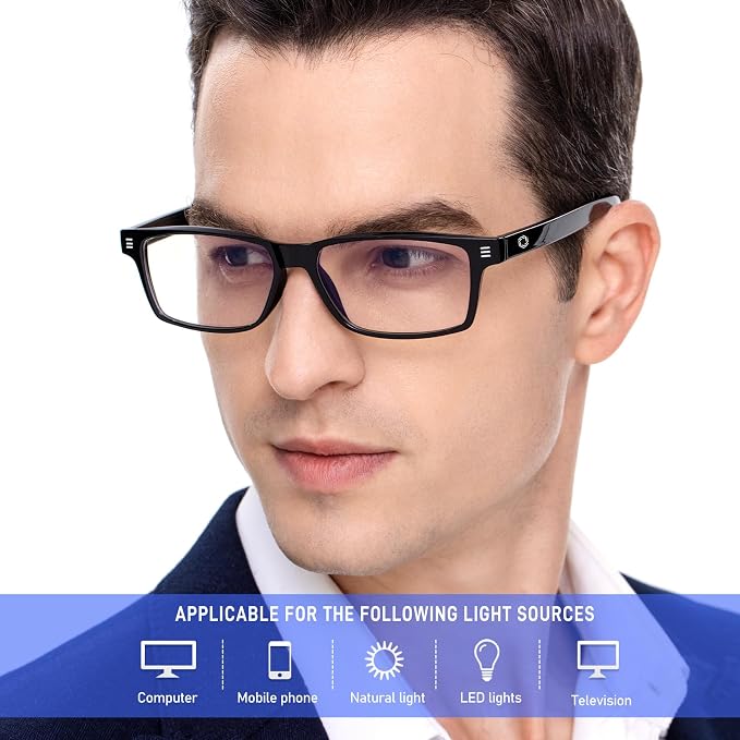 ANYLUV Blue Light Glasses Men Woman, Eye Strain Relief Eye Protection - Image 2