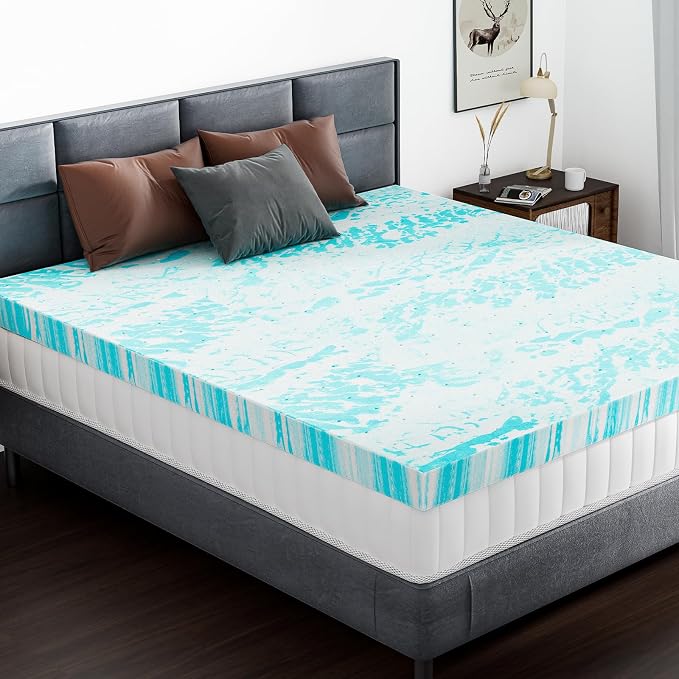 DUMOS Mattress Toppers Memory Foam Full, 4 Inch Thick Bed Topper Pad Cooling - Image 7