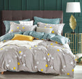 SLEEPBELLA Duvet Cover Queen, 600 Thread Count Cotton Grey Branch by SLEEPBELLA