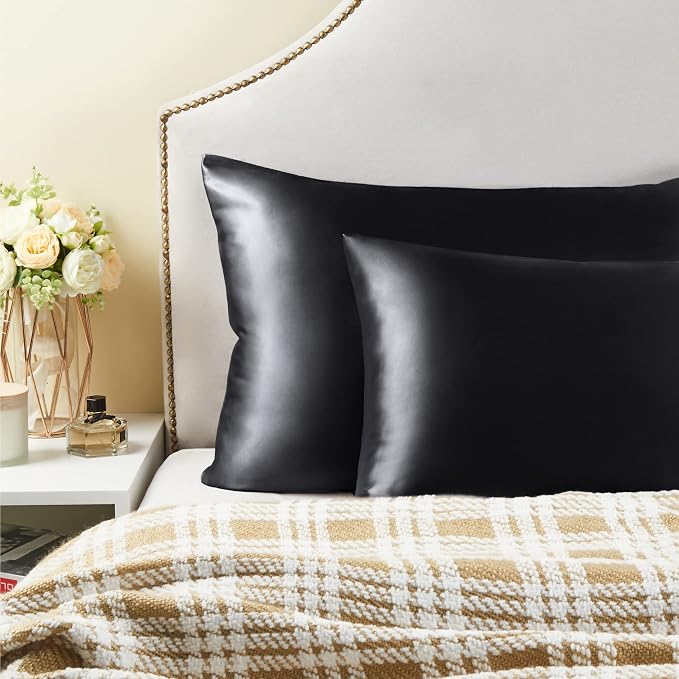 BEDELITE Satin Pillowcase with Zipper 2 Pack, Super Soft and Cooling Similar to - Image 6