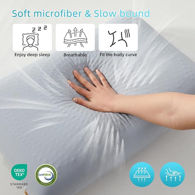 SAPHREAS Cooling Gel Memory Foam Pillow - Image 7