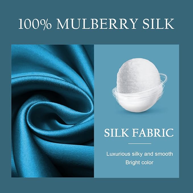 OLESILK Silk Body Pillowcase 20x54 Zippered: 100% Mulberry Silk - Image 7