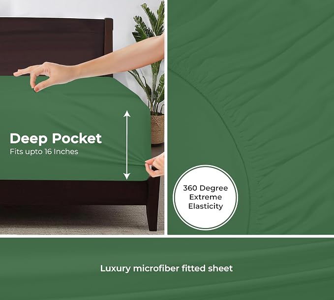 Royale Linens Fitted Sheet California King - Image 3