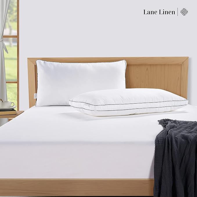 Lane Linen King Size Pillows Set of 2 - Image 2