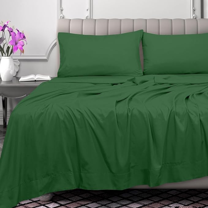 Royale Linens 300 Thread Count 100% Long Staple Combed Cotton Flat Sheet - Image 2