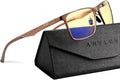 ANYLUV Blue Light Glasses Men, Relieve Eyestrain and Eye Protection, Al-Mg by ANYLUV