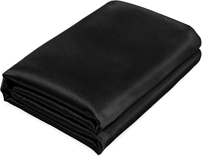 Homiest Black Satin Flat Sheet by Homiest