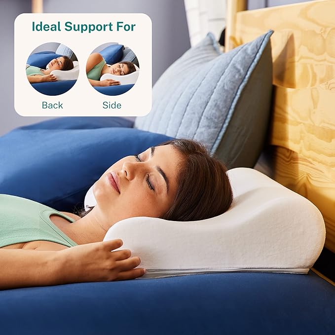 Sleep Innovations Memory Foam Contour Pillow, Standard Size, and Shoulder - Image 6