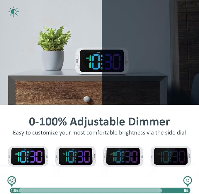 Odokee Dual Colorful Alarm Clock - Image 8
