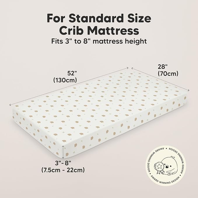 KeaBabies 2-Pack Organic Crib Sheets - Image 2