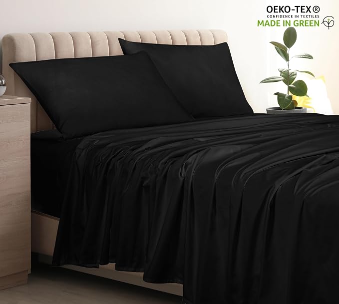 Royale Linens 400 Thread Count 100% American Grown Cotton Flat Sheet - Image 3