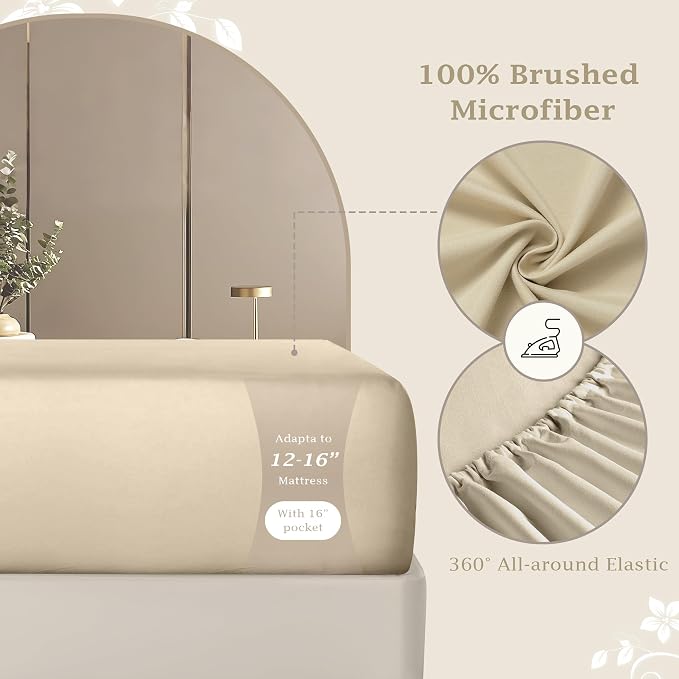 FreshCulture Queen Fitted Sheet Only – Premium Hotel-Quality Fitted Sheet - Image 3