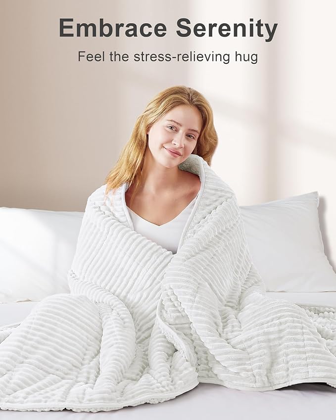 Sherpa Fleece Adult Weighted Blankets 20lbs - Image 4