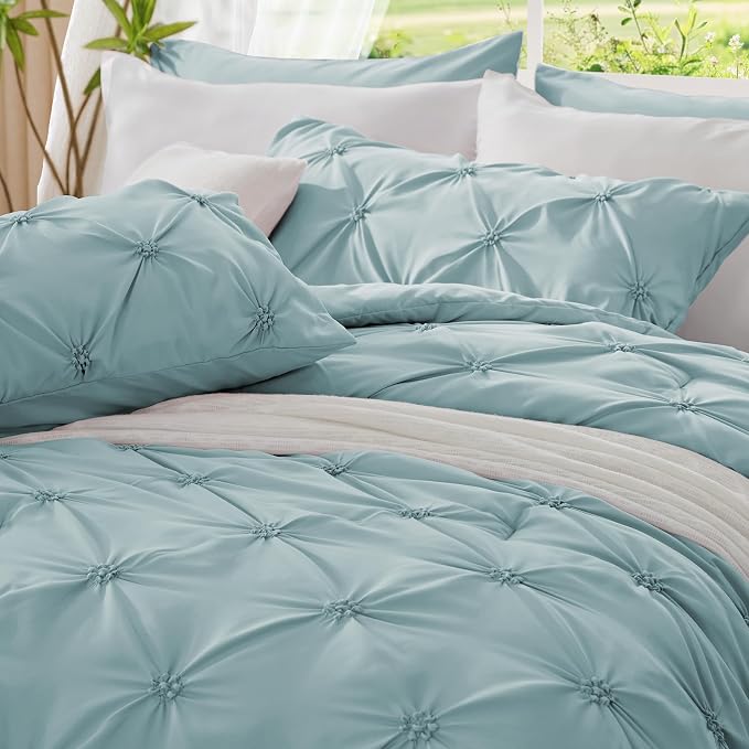 BEDELITE Dusty Blue King Size Comforter Set - Image 6