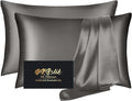 Silk Pillow Cases 2 Pack, Mulberry Silk Pillowcases Standard Set of 2, Anti Acne by HOME