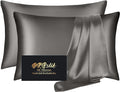Silk Pillowcase 2 Pack, Natural Mulberry Silk Pillow Case, Anti Acne Silk by HOME
