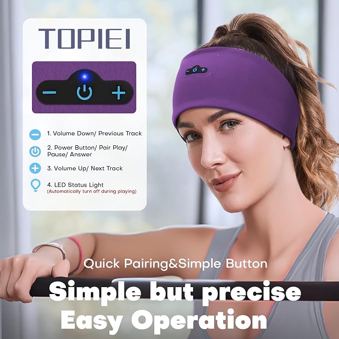 Sleep Headphones Bluetooth Headband - Image 3