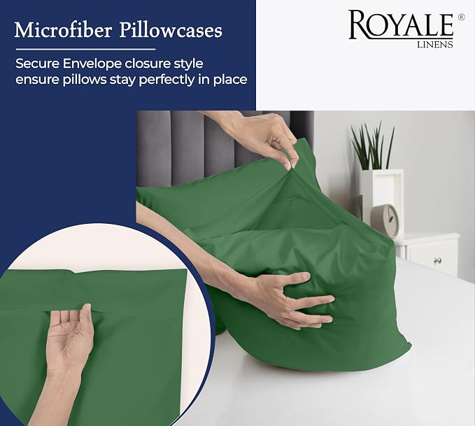 Royale Linens Queen Pillowcase Set of 2 - Image 5