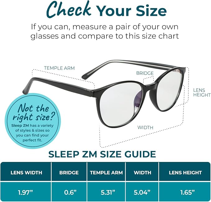 Sleep ZM Blue Light Blocking & Light Sensitivity Glasses - Image 9