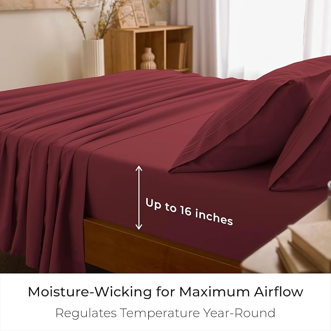 Mellanni California King Sheets Set - Image 4
