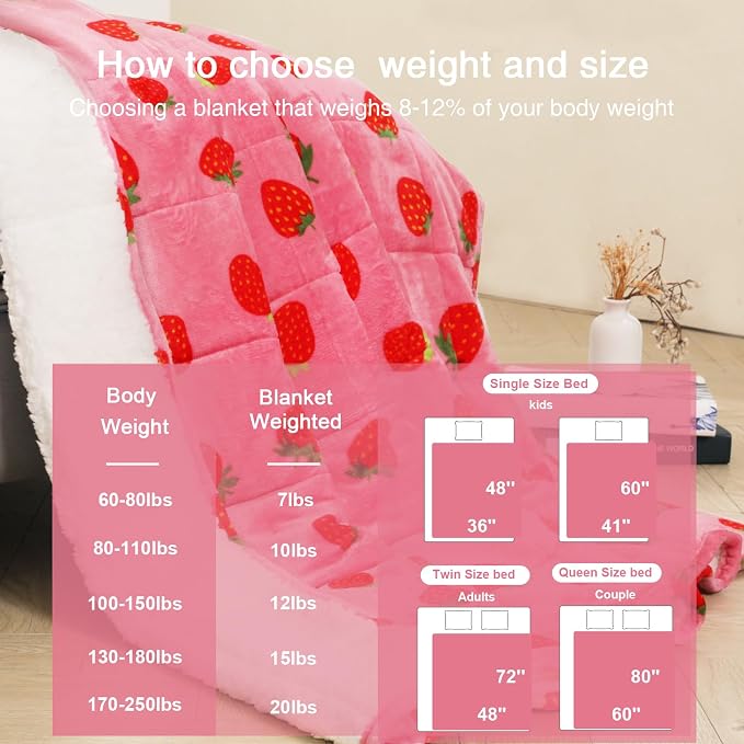 Aemicion Weighted Blanket Queen Size 20 Lbs 60x80 Inches, Ultra Soft - Image 5