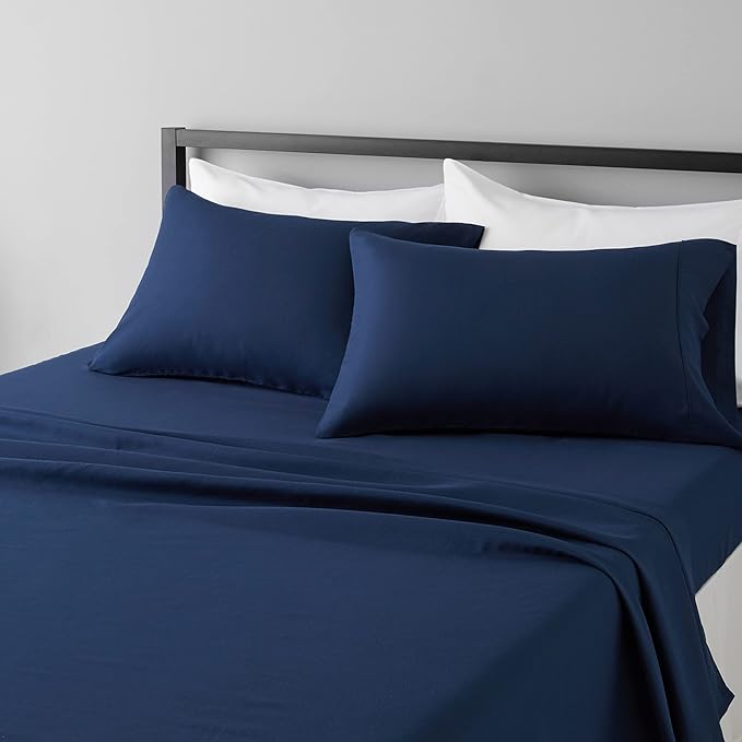 Amazon Basics Lightweight Super Soft Breathable Brushed Microfiber 4 Piece Bed by AmazonBasics