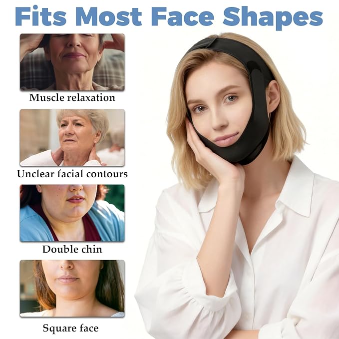 2 PCS Jawline Exerciser and Chin Strap - Image 3