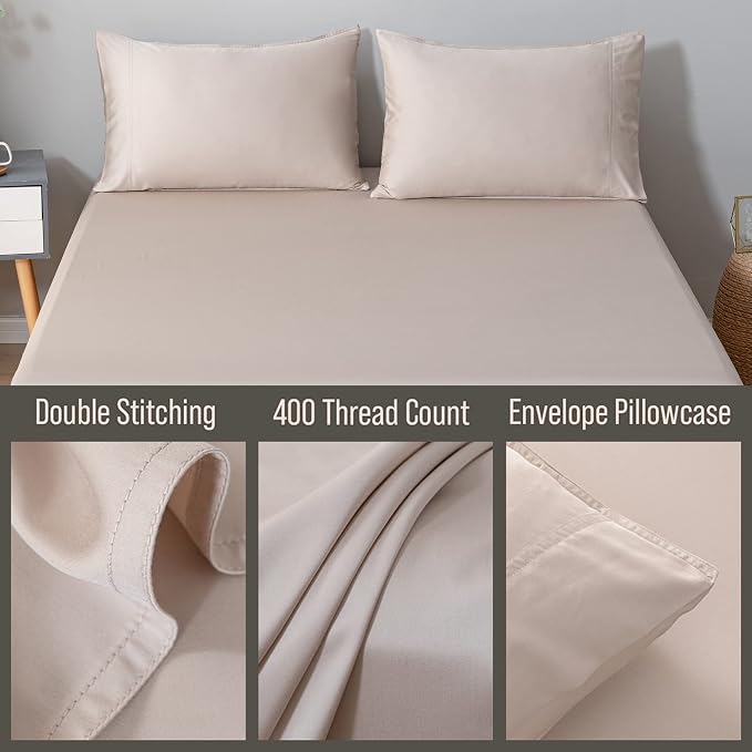 Bella Coterie | Luxury Bamboo Viscose Queen Size Pillowcase Set | 100% - Image 3