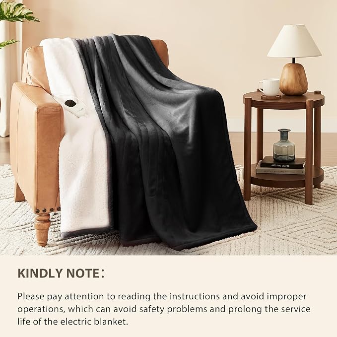 Homemate Electric Heated Blanket Full Size - Image 6