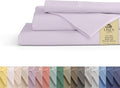 Linen Home 100% Cotton Percale Sheets California King Size, Iris Lilac by LINENHOME