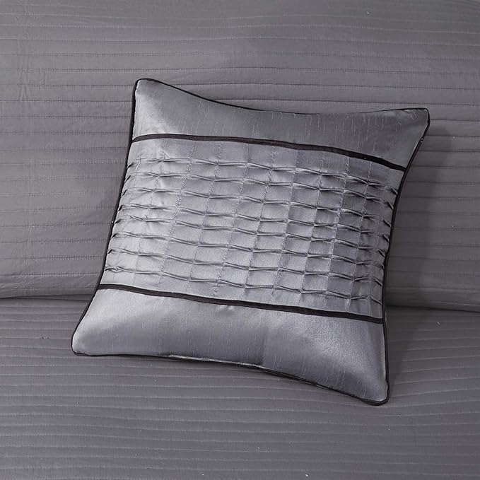 Madison Park Queen Quilt Set Lustrous Jacquard & Glitter Accent Coverlet Set - Image 15
