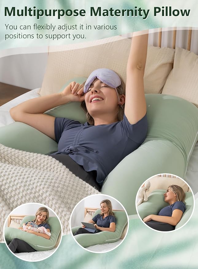 Meiz Pregnancy Pillows for Sleeping, Cooling Pregnancy Pillows, 60Inch - Image 8