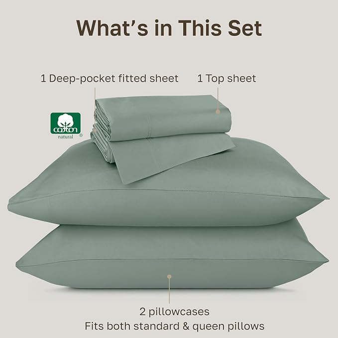 California Design Den Queen Bed Sheets Set - Image 4