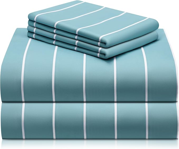 LuxClub 4 PC Queen Size Sheet Set Bed Sheets, Breathable Luxury, Deep Pockets by LuxClub