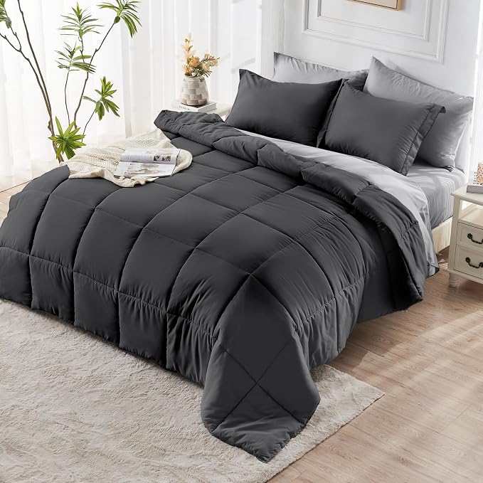 JOLLYVOGUE Full Comforter Set, Ultra-Soft Bed in a Bag Full Size 7 Pieces - Image 8