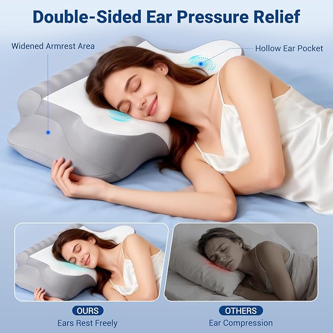 kingotto Cervical Neck Pillow for Pain Relief - Image 3
