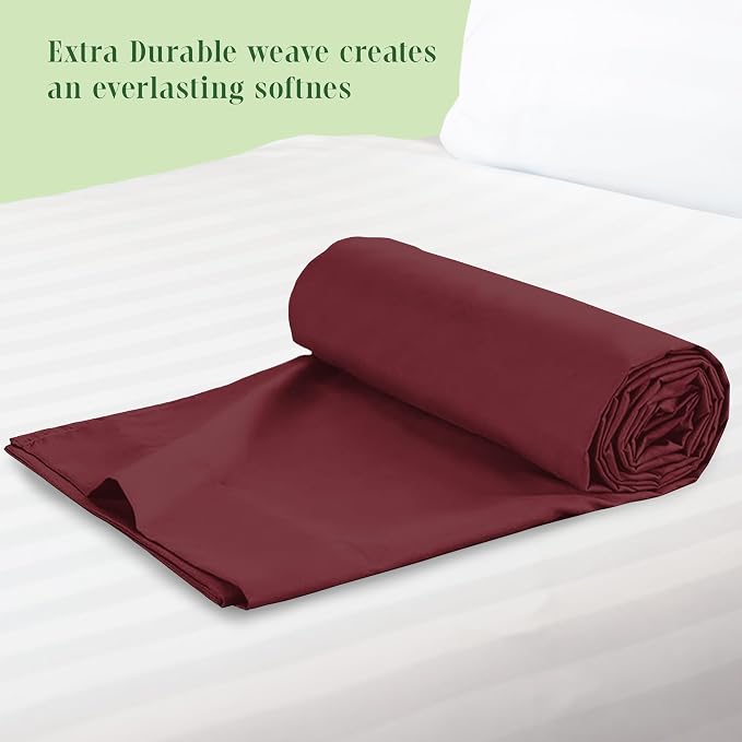 Elegant Comfort Premium Hotel Quality 1-Piece Flat Sheet, Luxury & Softest 1500 - Image 3