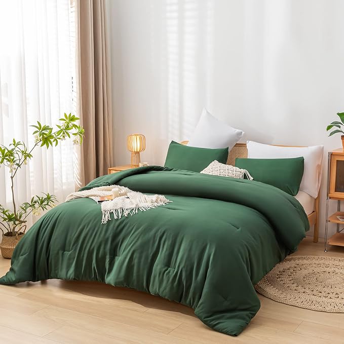 weigelia Emerald Full Size Comforter 3PCS Microfiber Full Size Comforters Set - Image 4