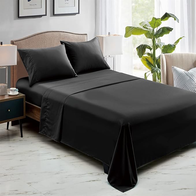 FreshCulture Twin Flat Sheets Only, Soft Microfiber Bedding Sheets - Image 6