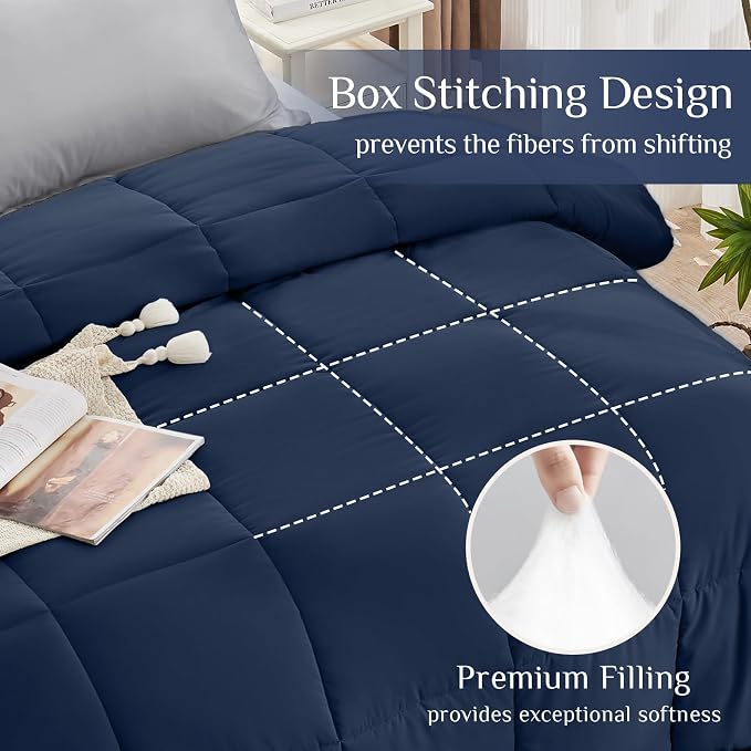 JOLLYVOGUE Twin XL Comforter Set, Ultra-Soft Bed in a Bag Twin XL Size 5 Pieces - Image 3